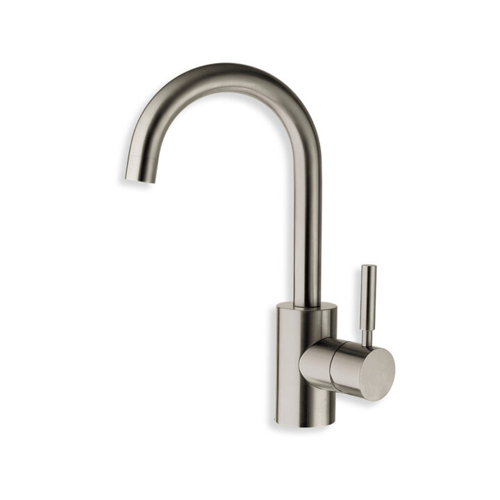 INOX tvättställsblandare i rostfritt – outletfynd!