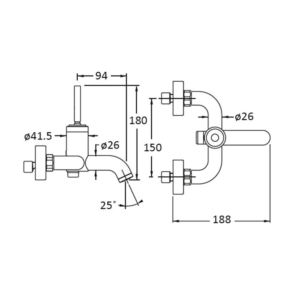 TRICO BIANCO badkarsblandare – outletfynd! - Bild 2