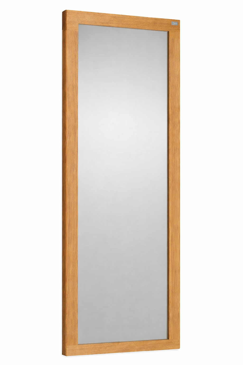 Spegel i massiv ek med fasettslipat glas – DuoBad (TIDEN-serien) - Bild 1