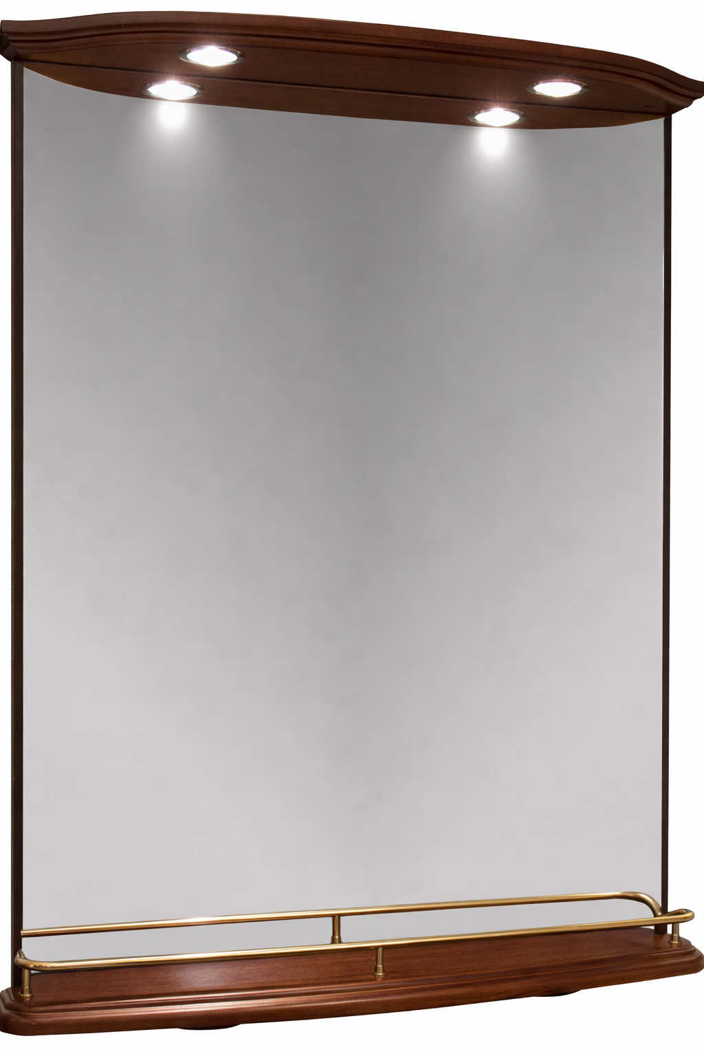 SEKEL spegel 75 med Top & Downlights – Cognac (björk) - Bild 1