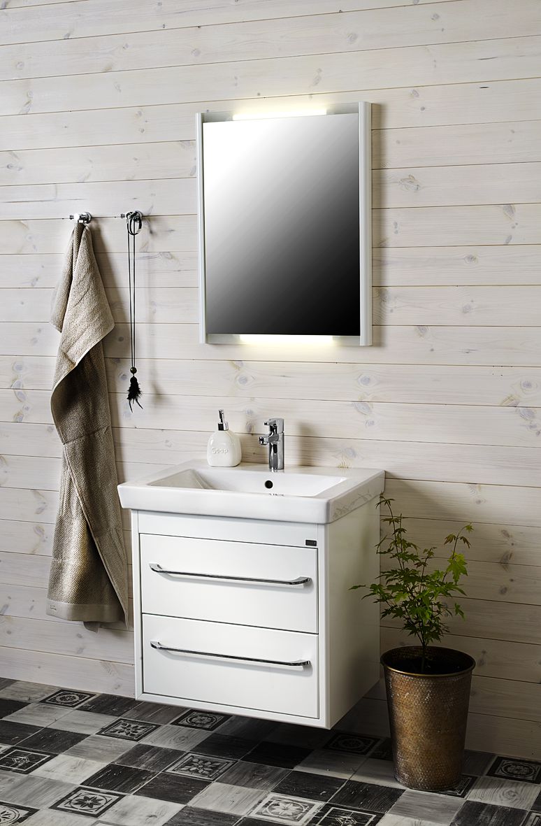 VILAN badrumsmöbel 80 cm – vit (DuoBad) - Bild 2