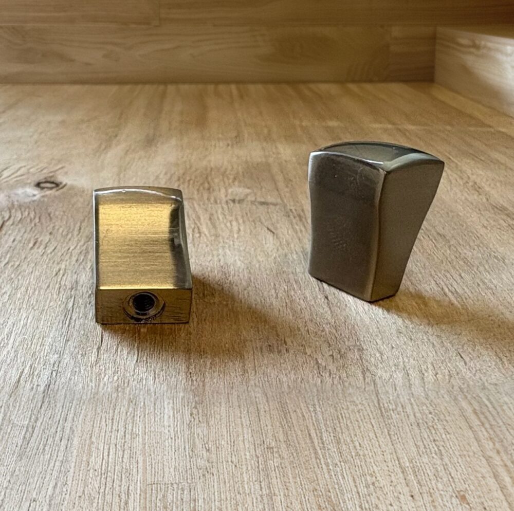 Knoppar 4-pack – Tiden (borstad krom/aluminium) - Bild 1