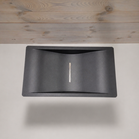Svart Wave tvättställ i aluminium – Reginox (designklassiker) - Bild 3